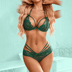 Soft Net Seductive Honeymoon Lingerie Set for Women – Non-Padded, Wire-Free, Full Coverage Bridal Set (Free Size 28–36)