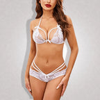 Soft Net Seductive Honeymoon Lingerie Set for Women – Non-Padded, Wire-Free, Full Coverage Bridal Set (Free Size 28–36)