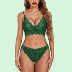 Soft Net Full Coverage Honeymoon Lingerie Set for Women – Non-Padded, Wire-Free Bridal Lingerie (Free Size 28–36)