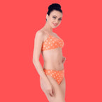 Cotton Rich Full Coverage Printed Lingerie Set for Women – Non-Padded, Wire-Free, Comfortable Daily Wear