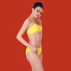 Cotton Rich Full Coverage Printed Lingerie Set for Women – Non-Padded, Wire-Free, Comfortable Daily Wear