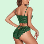 Soft Net Full Coverage Honeymoon Lingerie Set for Women – Non-Padded, Wire-Free Bridal Lingerie (Free Size 28–36)