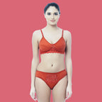 Soft Net Fancy Honeymoon Lingerie Set for Women – Non-Padded, Wire-Free, Full Coverage Bridal Lingerie