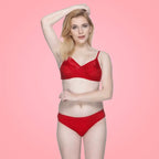 Soft Net Fancy Honeymoon Lingerie Set for Women – Satin Net, Non-Padded, Wire-Free, Full Coverage (B Cup)