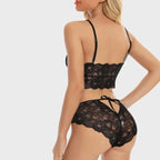 Soft Net Full Coverage Honeymoon Lingerie Set for Women – Non-Padded, Wire-Free Bridal Lingerie (Free Size 28–36)