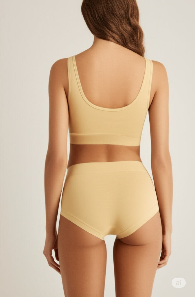 Women’s Cotton-Rich Full Coverage Bra & Panty Lingerie Set – Soft, Breathable & Comfortable Daily Wear