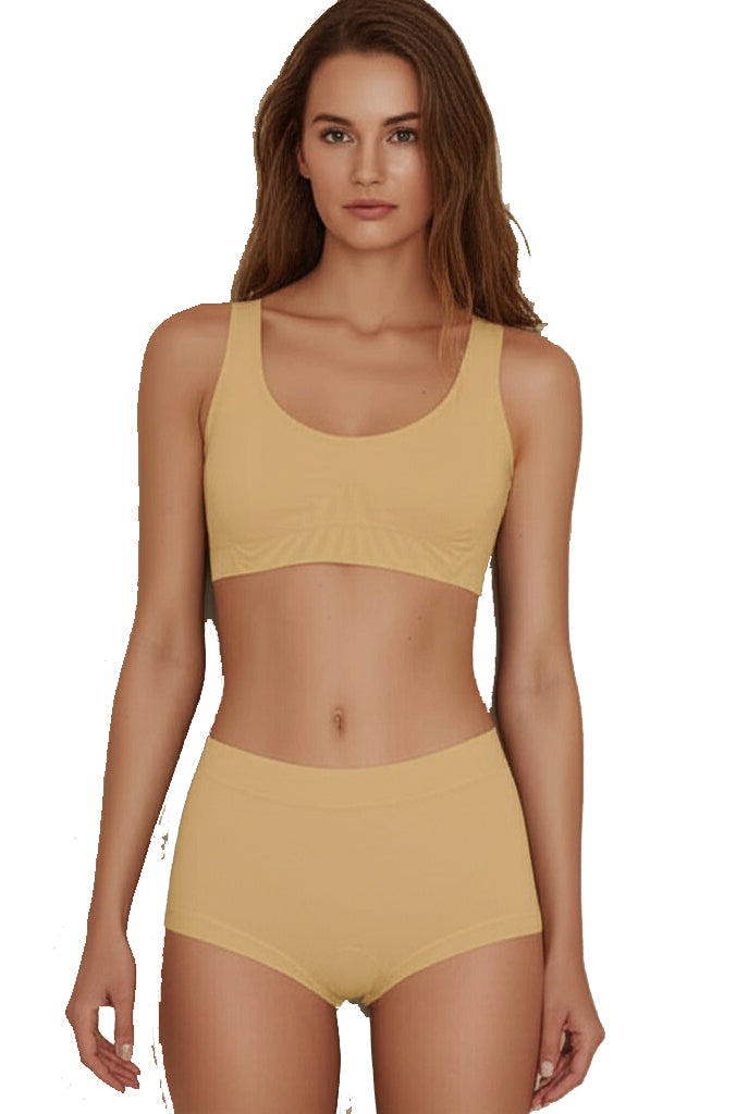 Women’s Cotton-Rich Full Coverage Bra & Panty Lingerie Set – Soft, Breathable & Comfortable Daily Wear