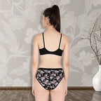 Cotton-Rich Full Coverage Double-Layered Bra & Hipster Panty Set for Women – Non-Padded, Wire-Free, Everyday Comfort