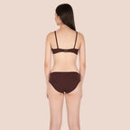 Cotton-Rich Full Coverage Everyday Lingerie Set for Women – Non-Padded, Wire-Free Bra & Panty Set