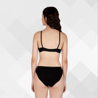 Cotton-Rich Full Coverage Everyday Lingerie Set for Women – Non-Padded, Wire-Free Bra & Panty Set