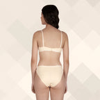 Cotton-Rich Full Coverage Everyday Lingerie Set for Women – Non-Padded, Wire-Free Bra & Panty Set