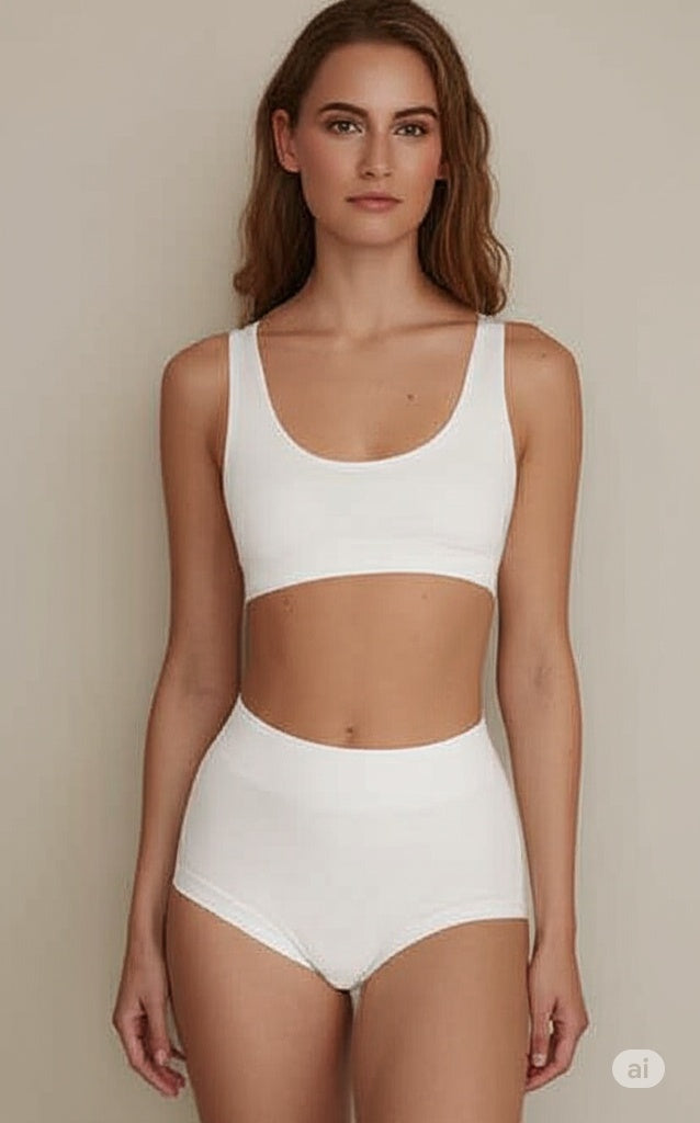 Women’s Cotton-Rich Full Coverage Bra & Panty Lingerie Set – Soft, Breathable & Comfortable Daily Wear