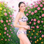 Cotton-Rich Full Coverage Everyday Lingerie Set for Women – Non-Padded, Wire-Free Daily Wear Bra & Panty Set